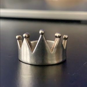 925 Sterling Silver Crown Ring